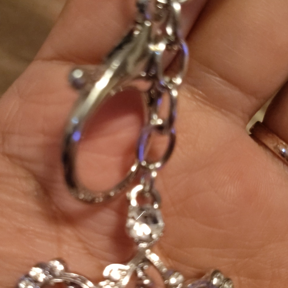 Gold and Crystal Keychain - Picture 3 of 3